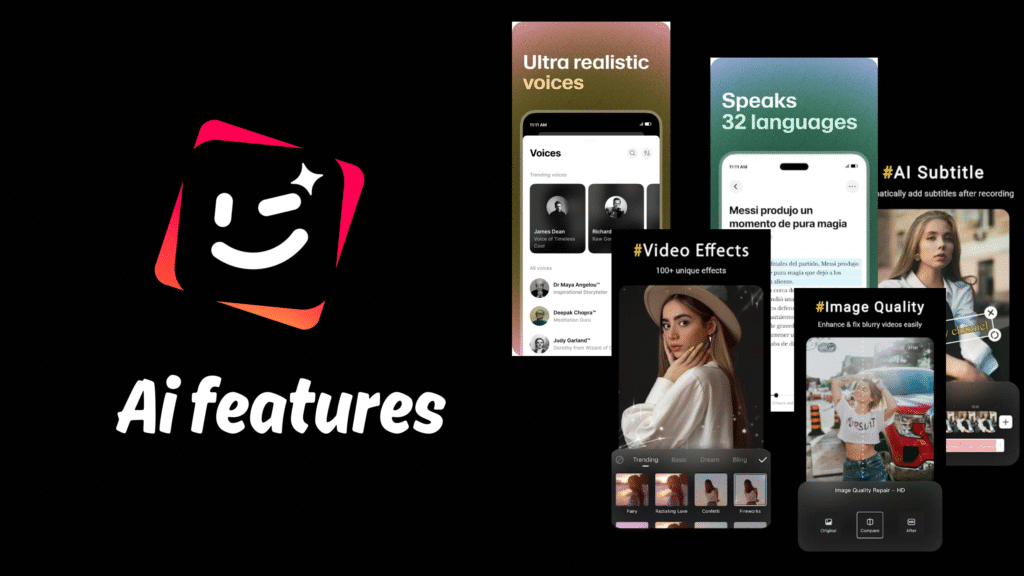 Wink Video Editor AI Features