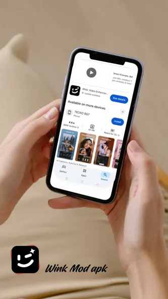 Search results mockup for no-watermark video editor